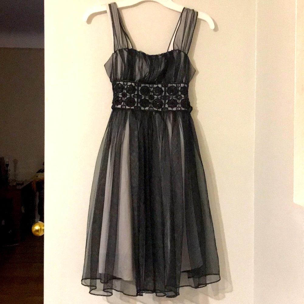 Girls black and grey mymichelle dress size 10